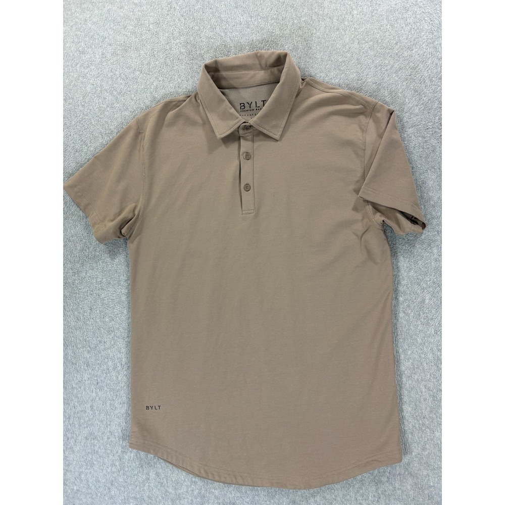 Bylt Premium Basics Drop Cut LUX S/S Polo Shirt (Men's Medium) Brown